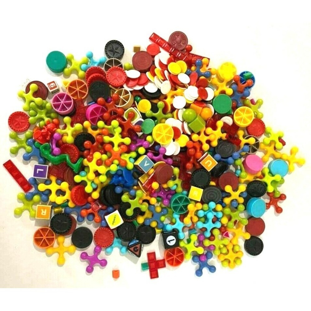 Junk Drawer Lot Board Game Replacement Parts Crafting‎ DIY Cake Toppers 2 lbs +